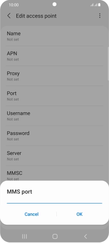 Key in 8799 and press OK.