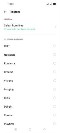 Press the Home key to return to the home screen.