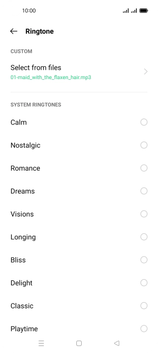 Press the Home key to return to the home screen.