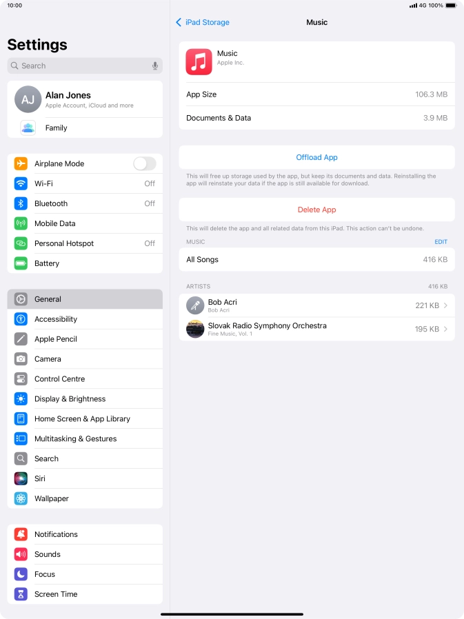 Press Offload App.