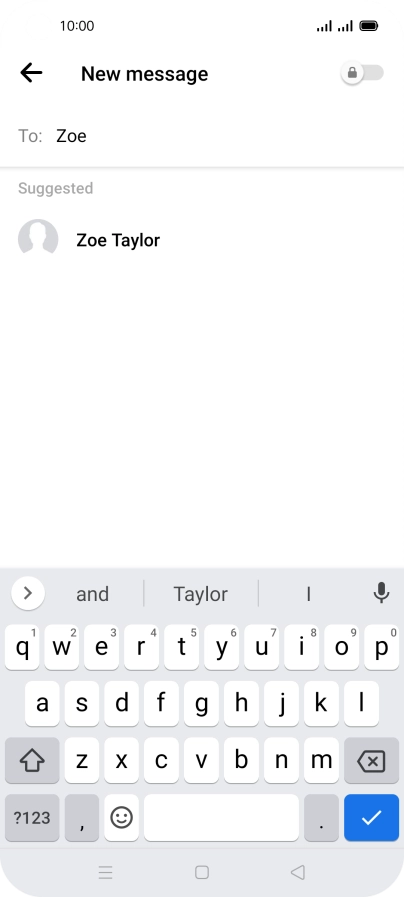 Press the required contact.