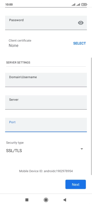 Press the drop down list below 