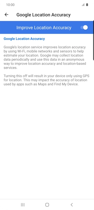 If you press the indicator next to 