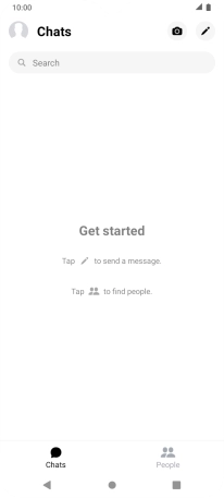 Press the new message icon.