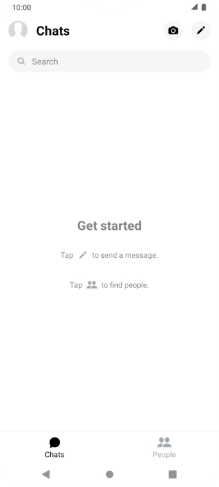 Press the new message icon.