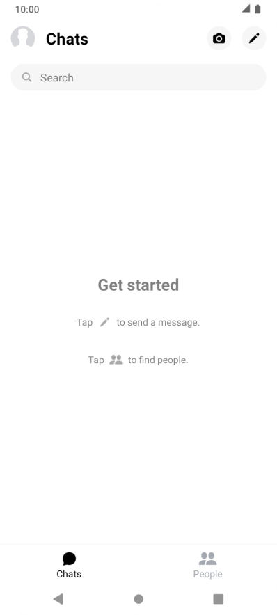 Press the new message icon.