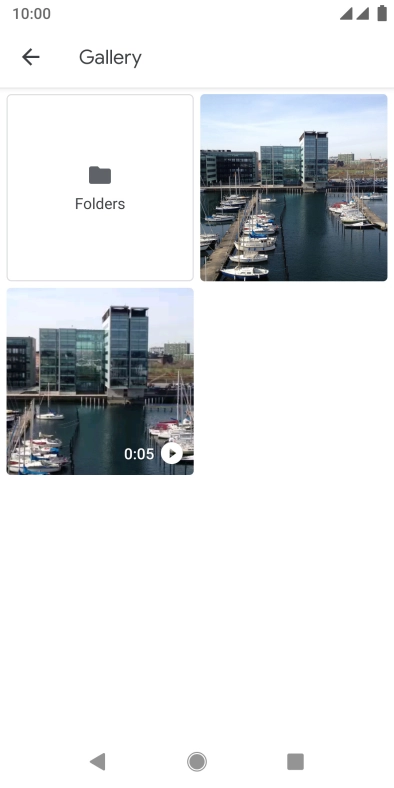 Press Folders and go to the required folder.