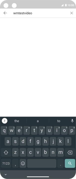 Key in the required search word and press the search icon.
