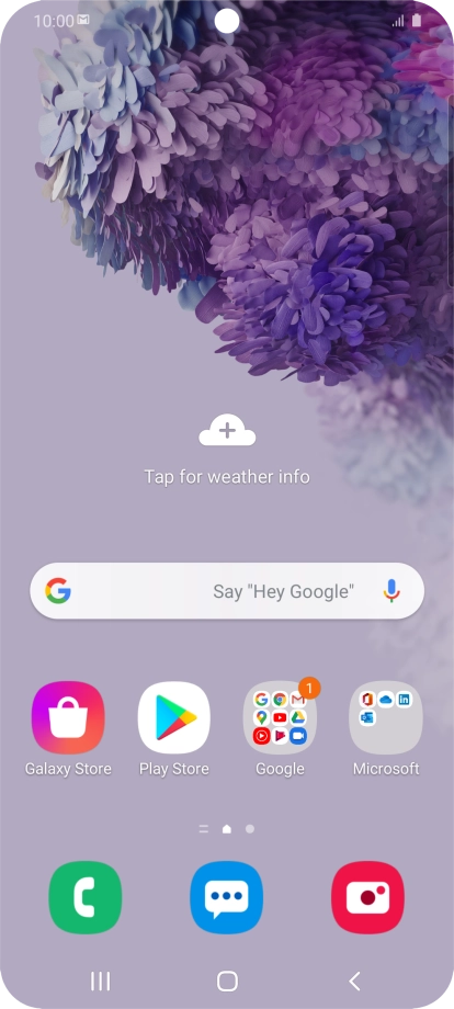 The email message icon shows that you've received a new email message.