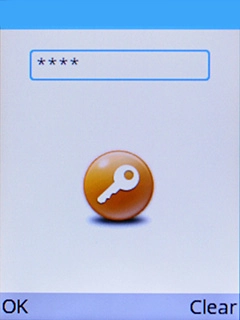 Key in a new four-digit PIN and press the Left selection key.