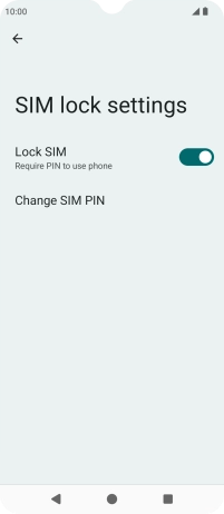 Press Change SIM PIN.