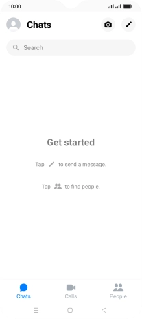 Press the search field.