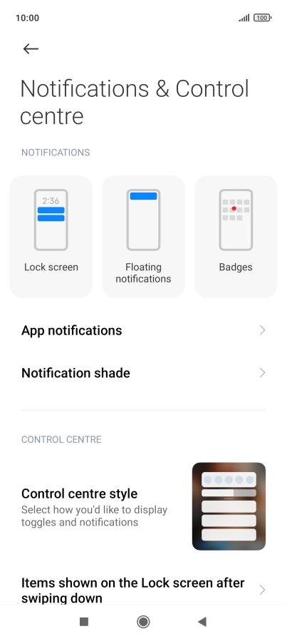 Press App notifications.