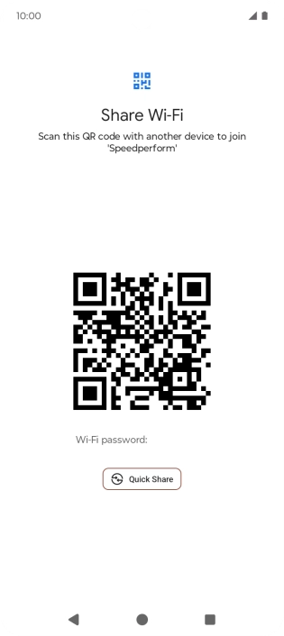 Place the QR code inside the camera frame on the other device to scan the code.