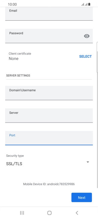 Press the drop down list below 