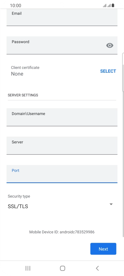 Press the drop down list below 
