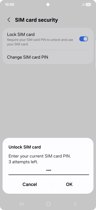 Key in your PIN and press OK.