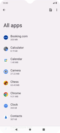 Press the required app.