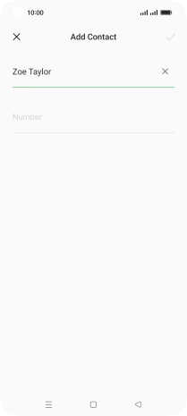 Press Number and key in the required phone number.