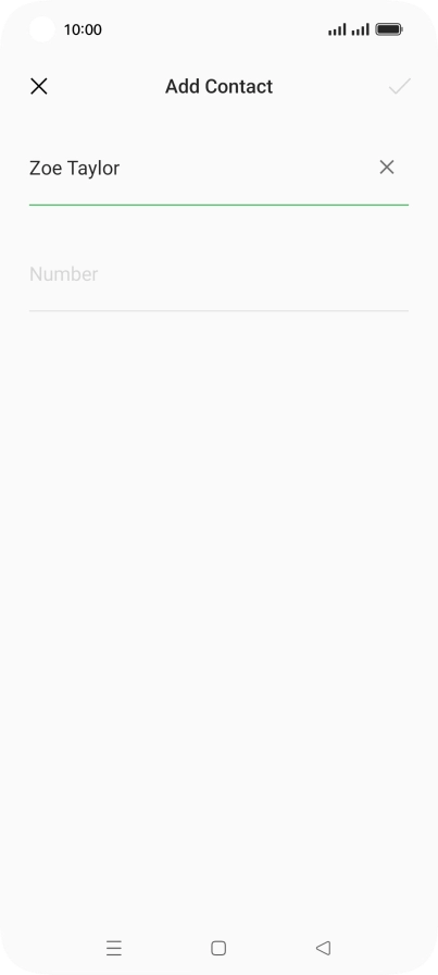 Press Number and key in the required phone number.