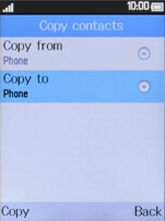 Select Copy to.