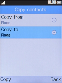 Select Copy to.