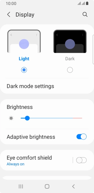 Press the Home key to return to the home screen.