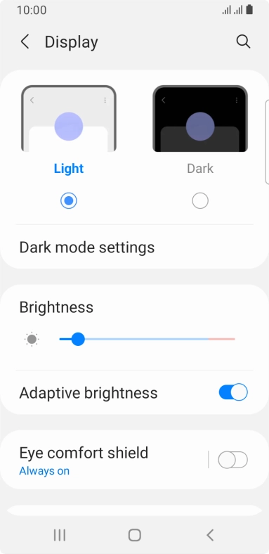 Press the Home key to return to the home screen.