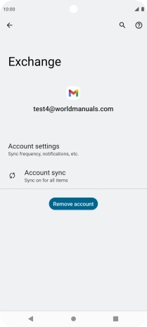 Press Account settings.