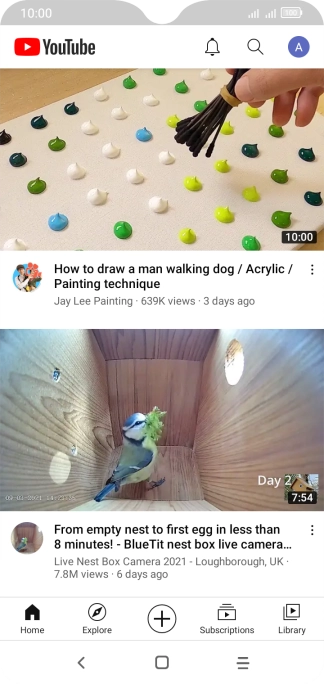 Press the search icon.