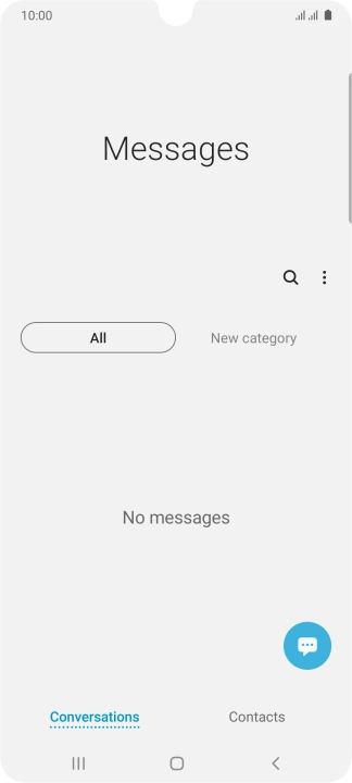 Press the menu icon.
