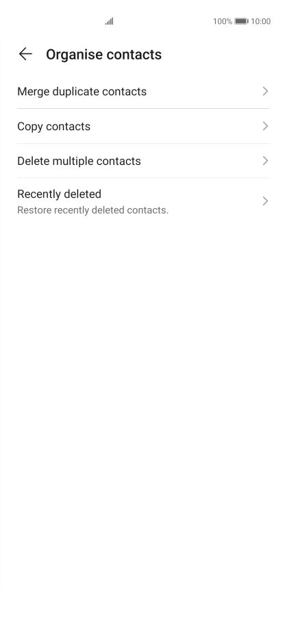 Press Merge duplicate contacts.
