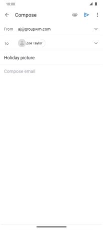Press the text input field.