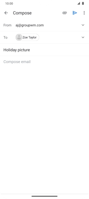 Press the text input field.