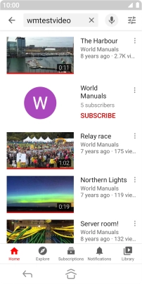 Press the required video clip.