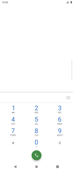 Press the Home key to return to the home screen.