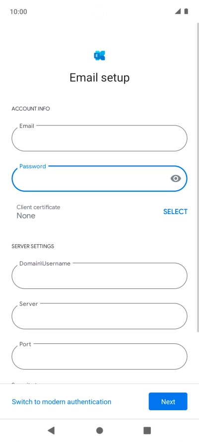 To turn on the function, press SELECT and follow the instructions on the screen to install the required certificate.