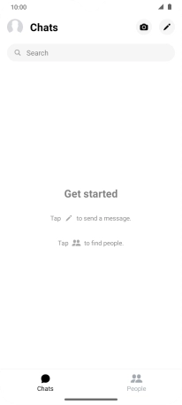 Press the new message icon.