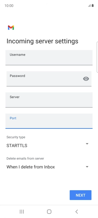 Press the drop down list below 