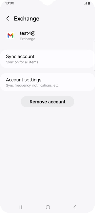 Press Remove account.