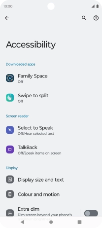 Press the required category below 
