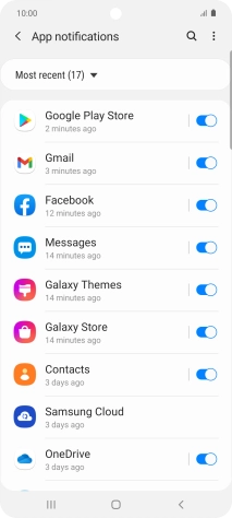 Press the drop down list.