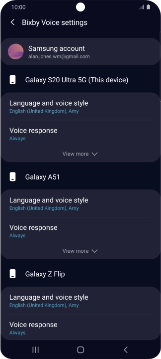 Follow the instructions on the screen to select the required settings.