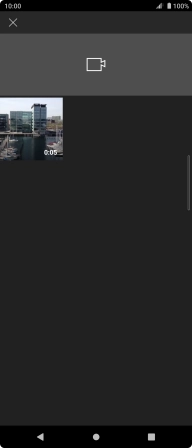 Press the required video clip.