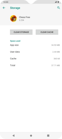 Press CLEAR CACHE.