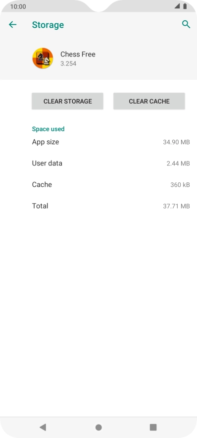 Press CLEAR CACHE.