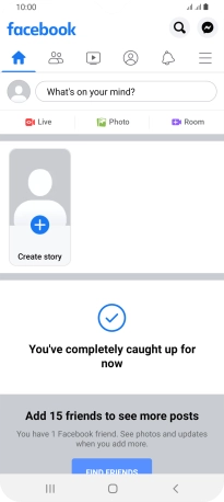 Press the text input field.