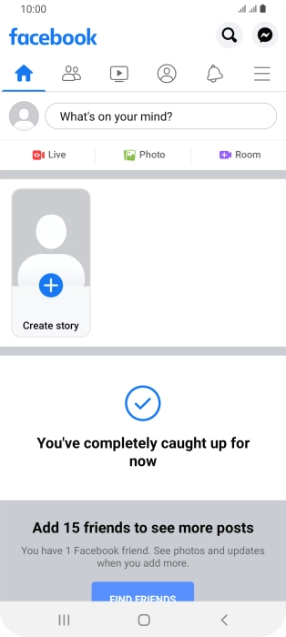 Press the text input field.