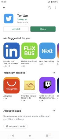 Press the Home key to return to the home screen.