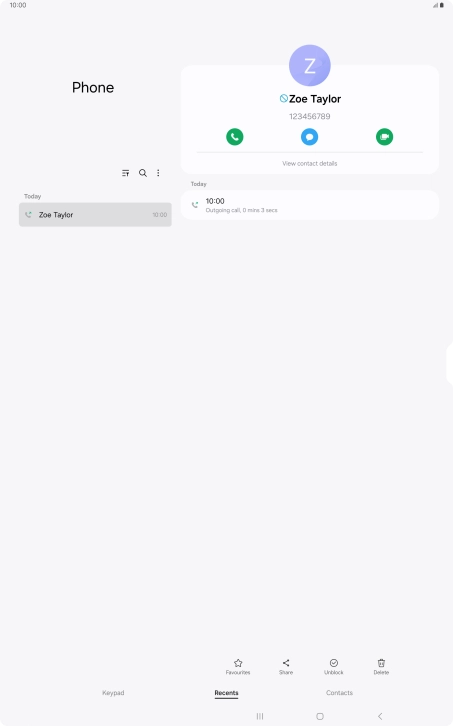 Press the Home key to return to the home screen.